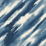 Blue and white strokes wallpaper with tie dye pattern from York Wallcoverings with a diagonal pattern.