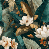 Verdant Magnolia Conservatory Wallpaper