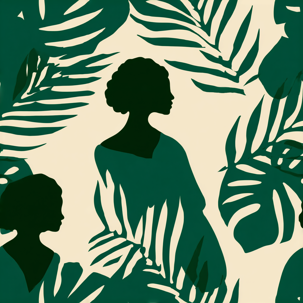 Demoiselle Verdure Wallpaper