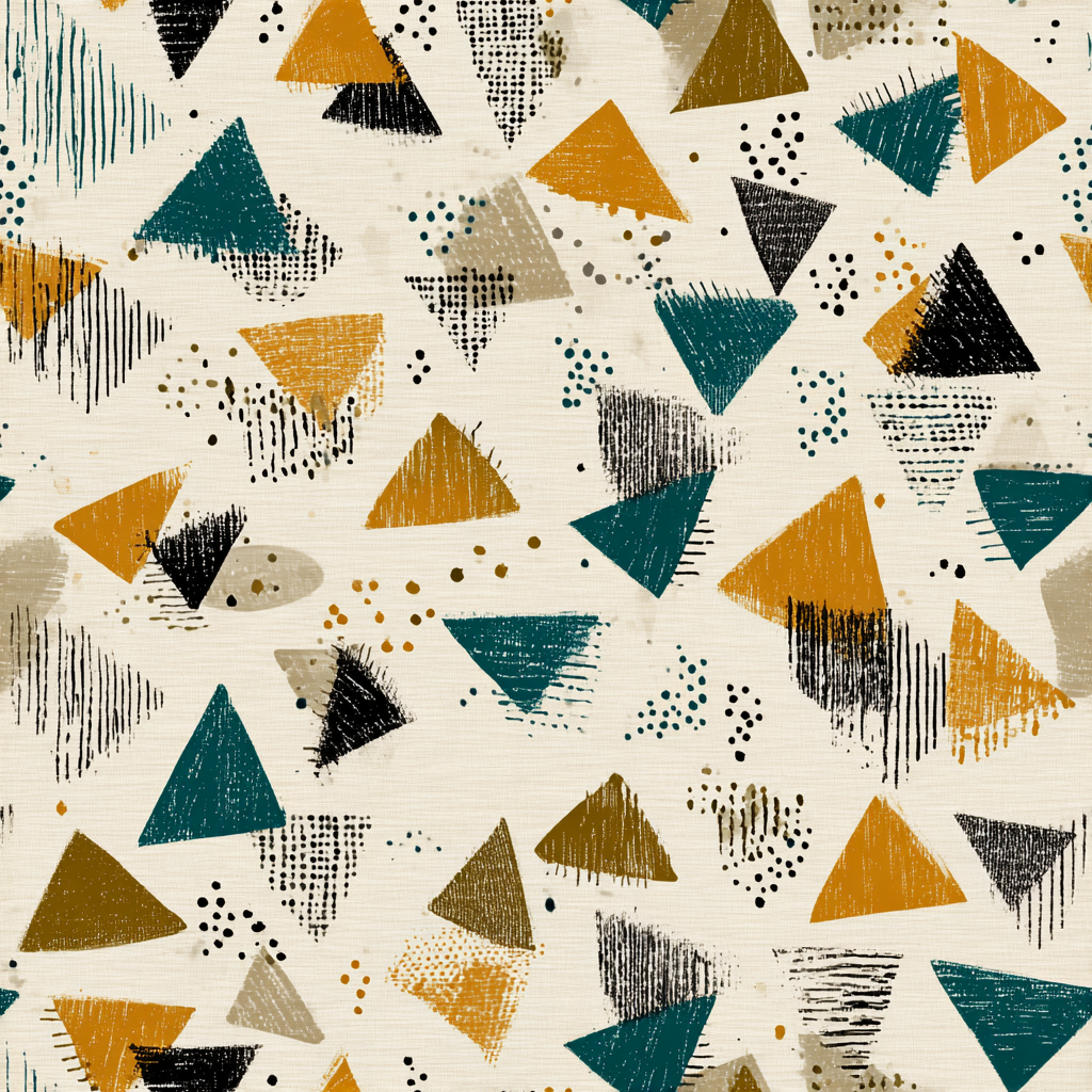 Stamped Tangram Wallpaper