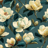 Magnolia Slate Camellia Wallpaper