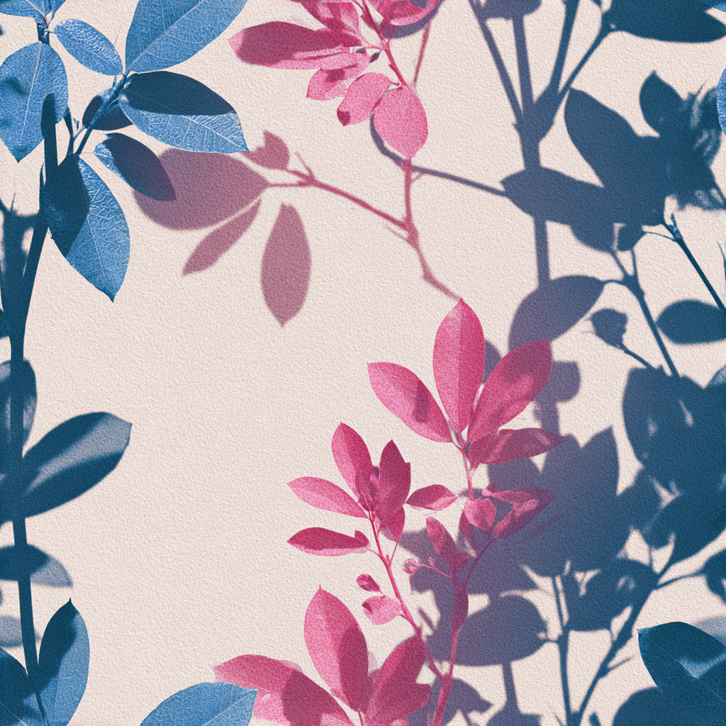 Botanical Shadowleaf Study Wallpaper with leaf and branch shadows.