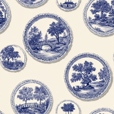 Bleu Cartographie Wallpaper