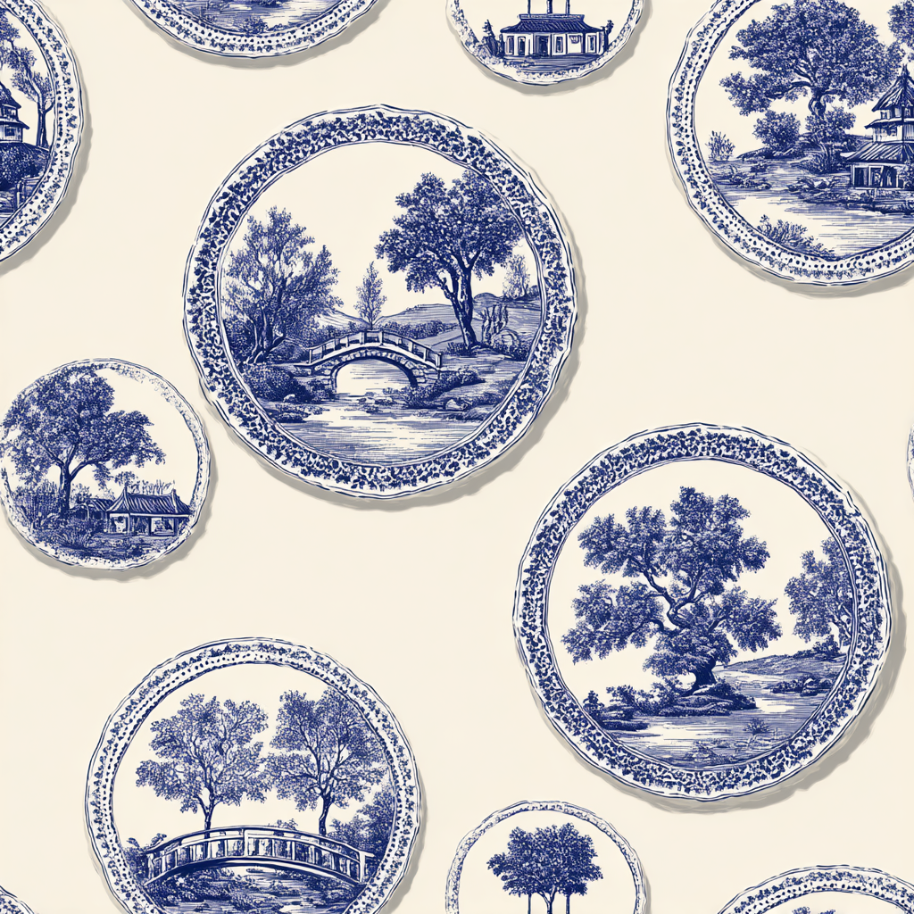 Bleu Cartographie Wallpaper
