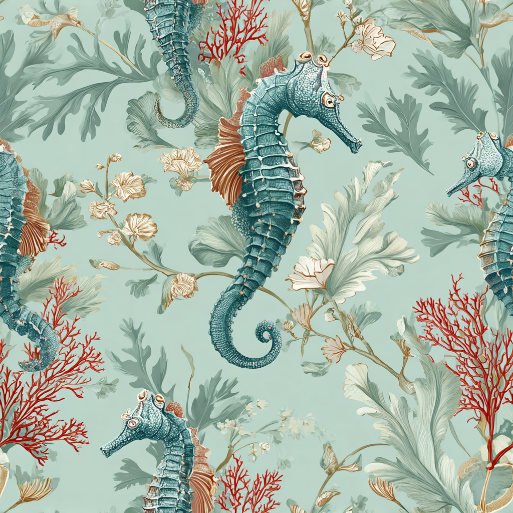Coral Carousel Wallpaper