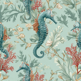 Coral Carousel Wallpaper