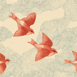 Cirrus Etching Wallpaper