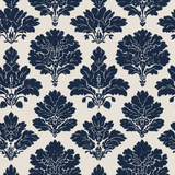 Indigo Parterre Wallpaper