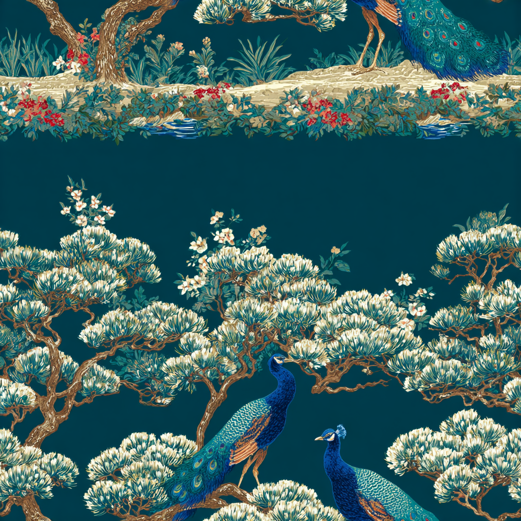 Imperial Canopy Wallpaper