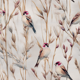Finchmoor wallpaper with birds and botanical pattern.