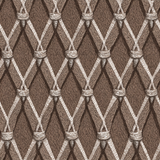 Brown tetherfield weave wallpaper with a diamond pattern and braided rope effect.