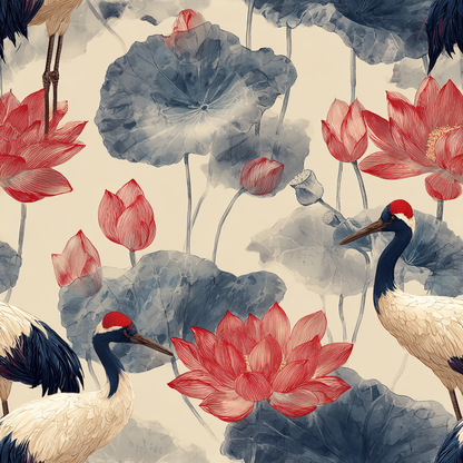 Red Lotus Court Wallpaper