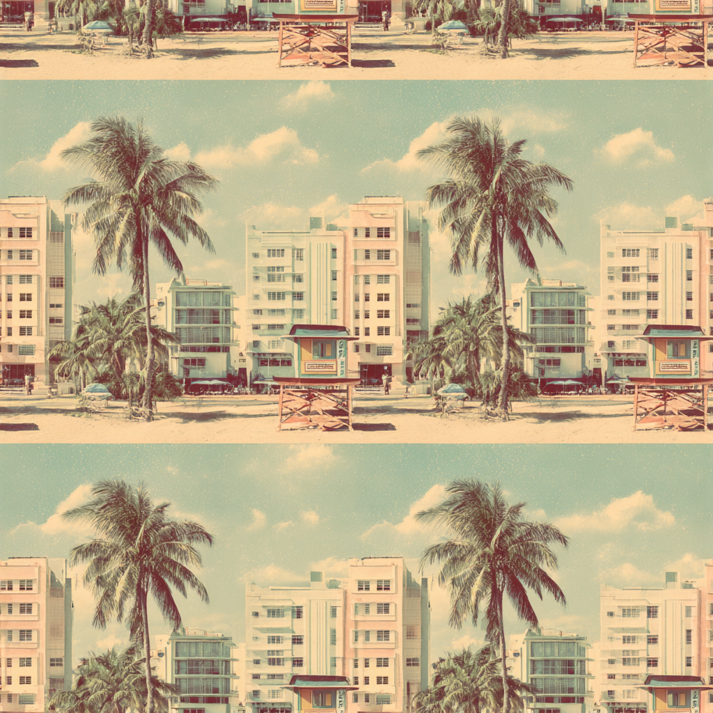 Ocean Drive Postal Wallpaper
