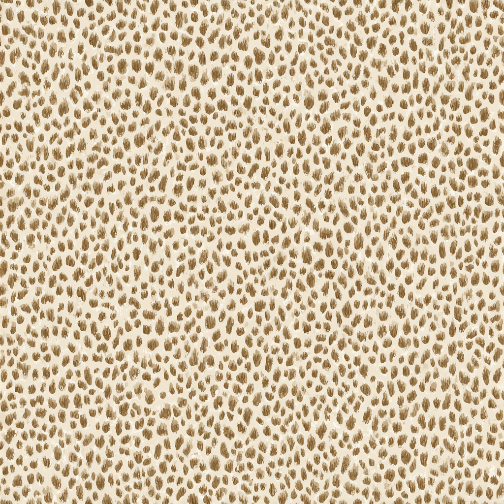 Beige fine grain run wallpaper with abstract pattern.