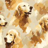 Honeywell Wallpaper with golden retriever print.