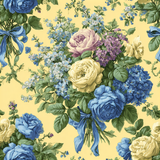 Yellow Garden Society Wallpaper