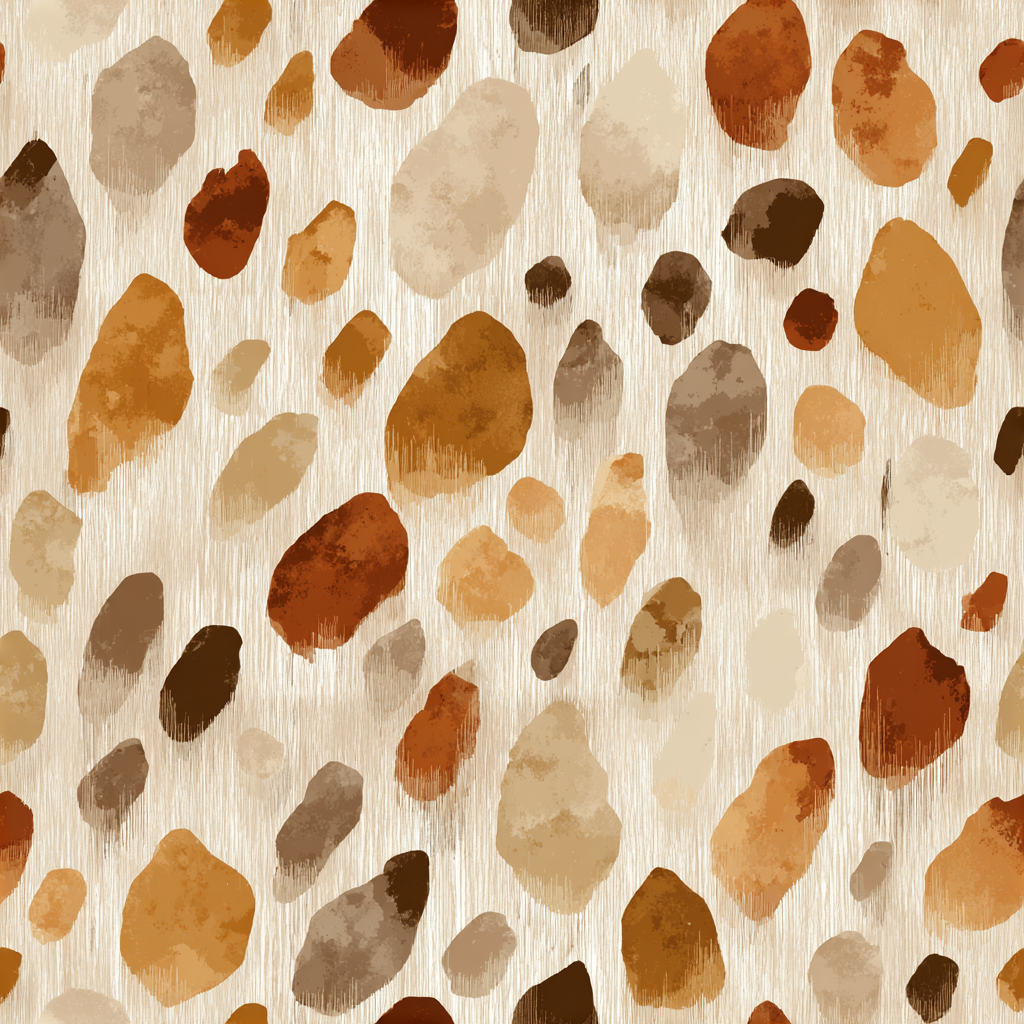 Auburn quarry wallpaper with earth-tone stone pattern, and subtle textured background.