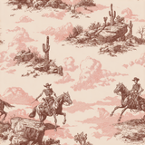 Adios Vaqueros Toile Wallpaper