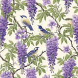 Wisteria Aviary Wallpaper