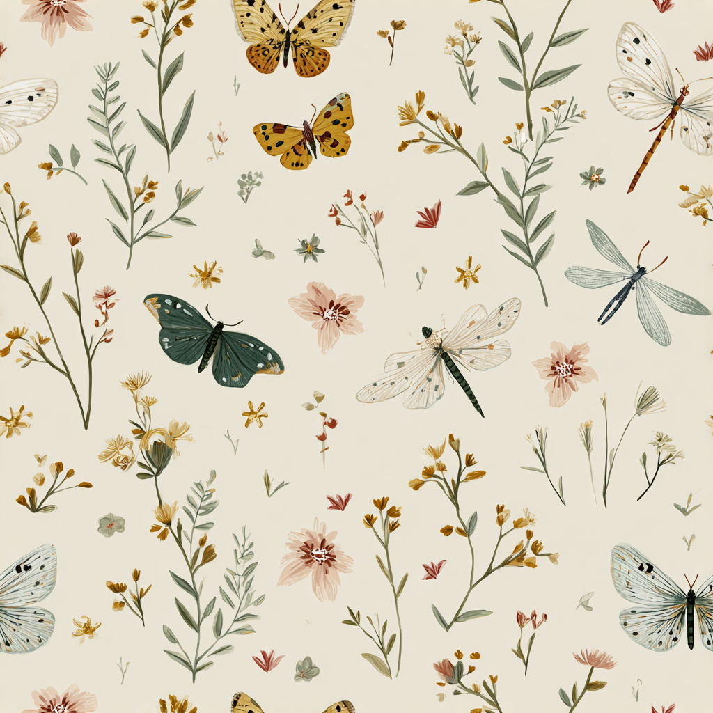 Hatherly Field Insects Wallpaper