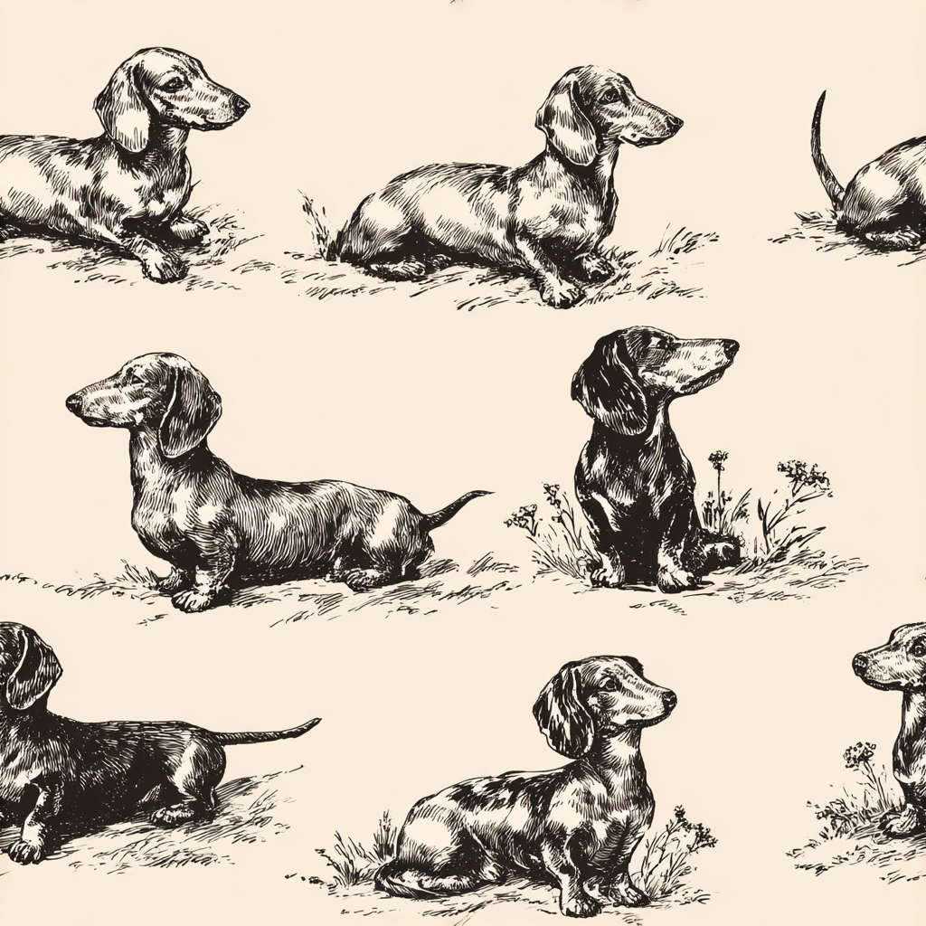 Doxie Field Studies Wallpaper