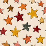 Colorful starfall crayon parade wallpaper with various colors and a rough texture.