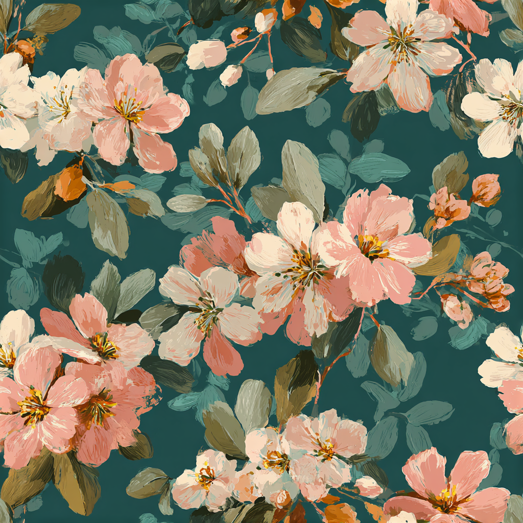 Charleston Camellia Court Wallpaper