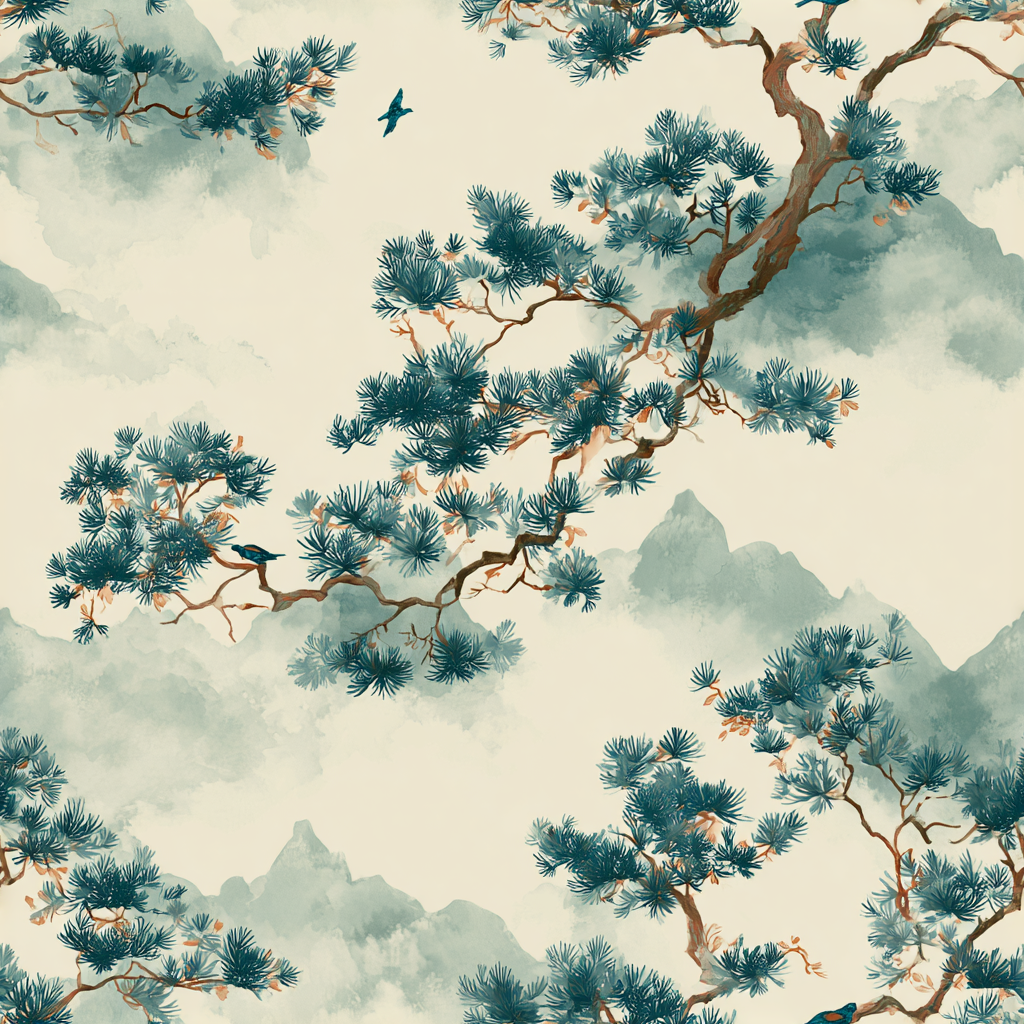 Yamabuki Pinegrove Wallpaper