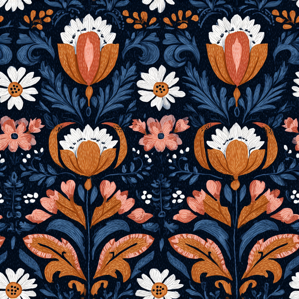 Folkmark Tulipa Wallpaper