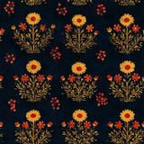 Summer Marigold Ledger Wallpaper