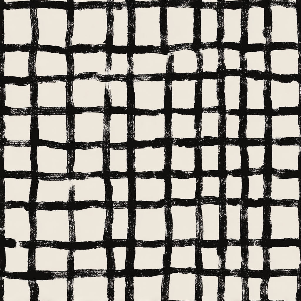 Hand-Dipped Lattice Wallpaper