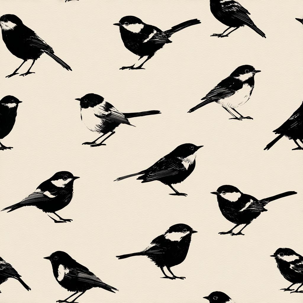 Songshire Sparrows Wallpaper