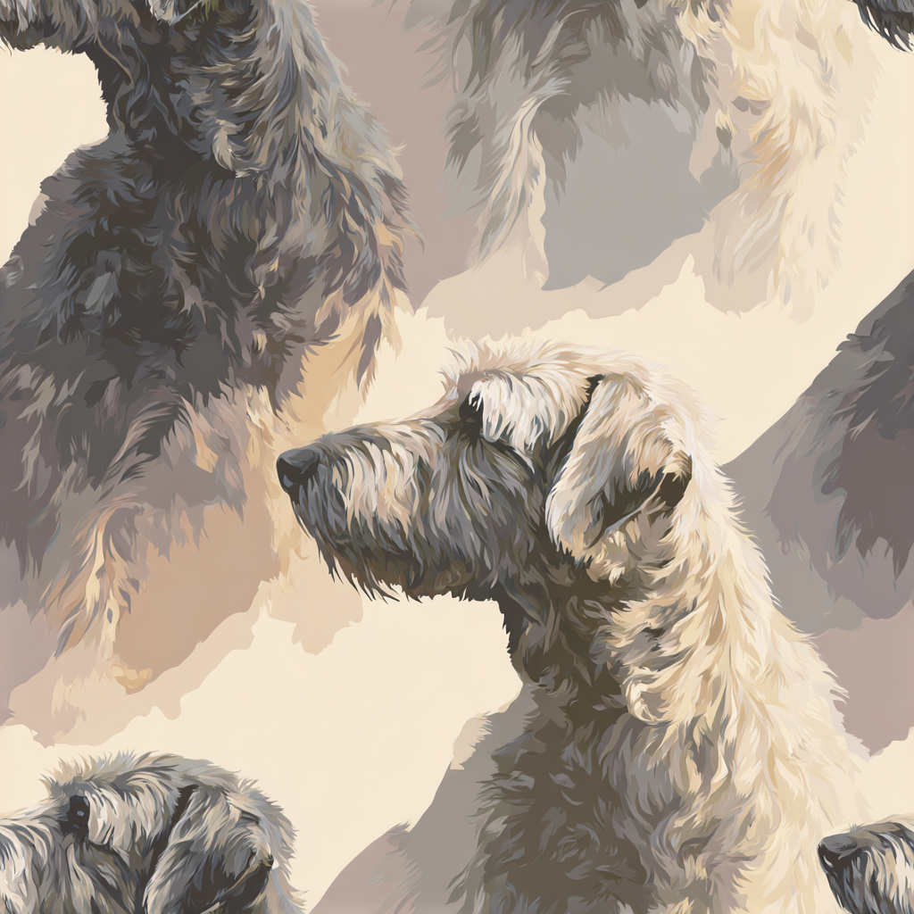 Glenhaven Fold Wallpaper with dogs pattern.