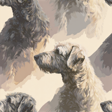 Glenhaven Fold Wallpaper with dogs pattern.