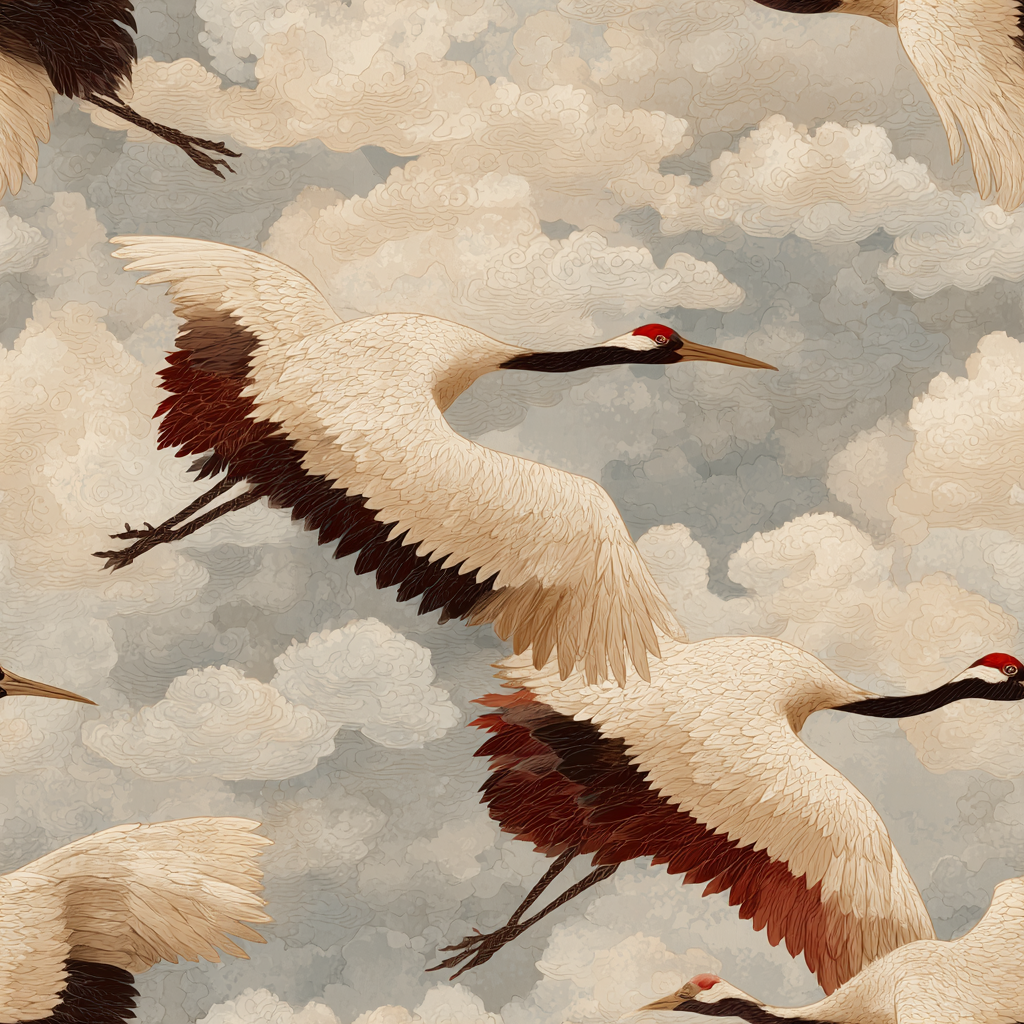 Tsuru Cumulus Flight Wallpaper