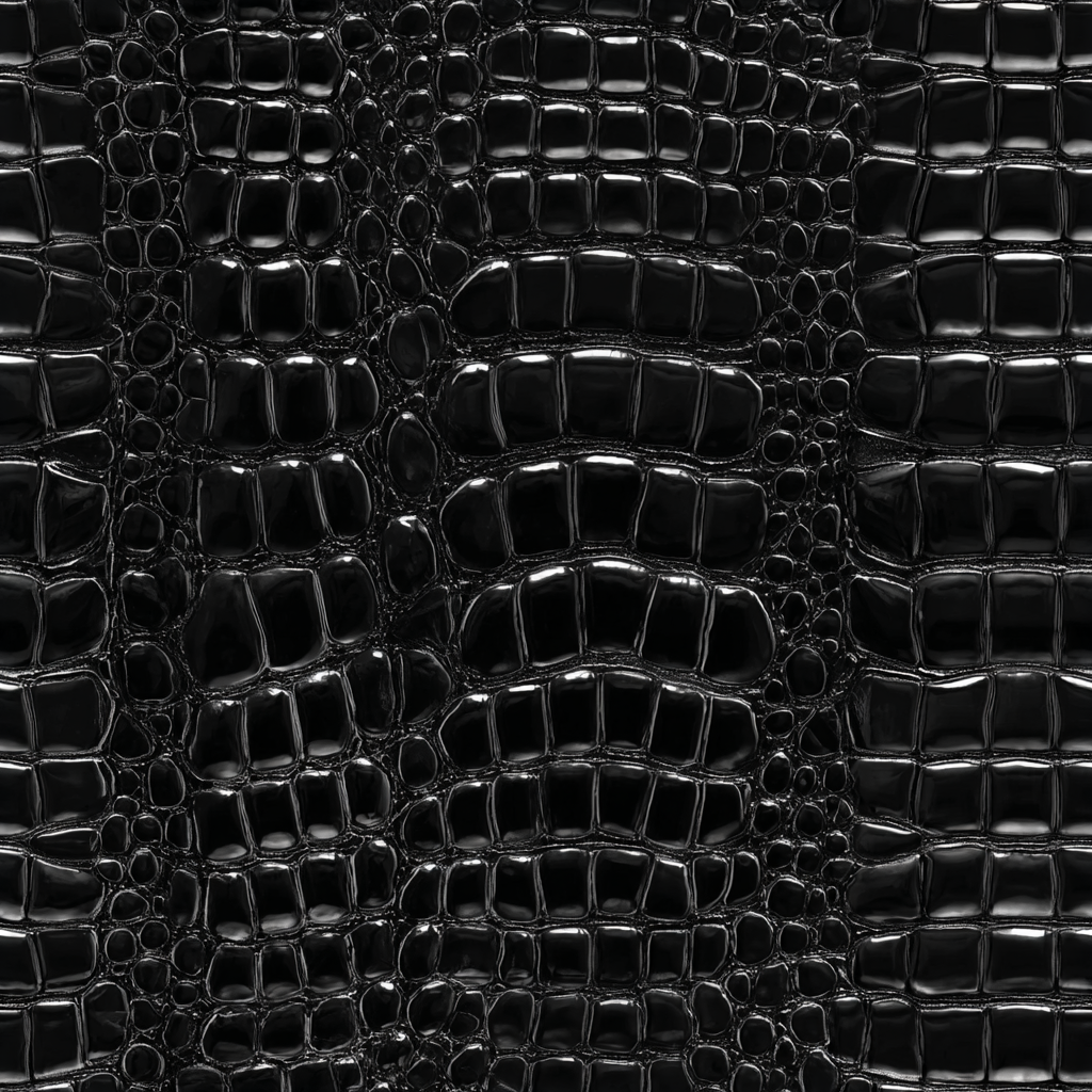 Obsidian patent wallpaper with alligator skin pattern texture.
