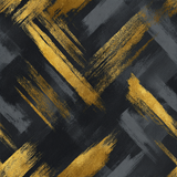 Abstract black and gold brushstroke wallpaper with textured pattern.
