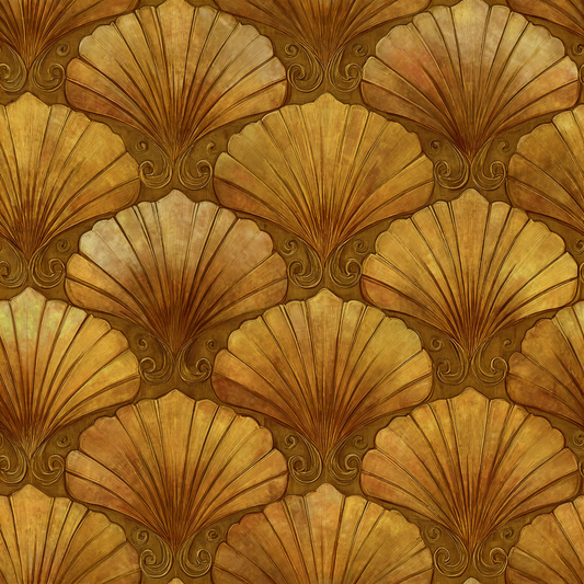Aureate Shell Wallpaper