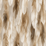 Neutral featherfall wallpaper with patterns of falling plumage.