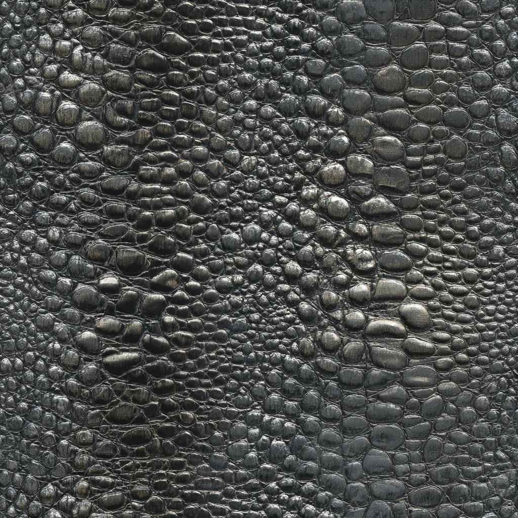 Gunmetal hide wallpaper with a reptile skin texture, featuring a scale pattern.
