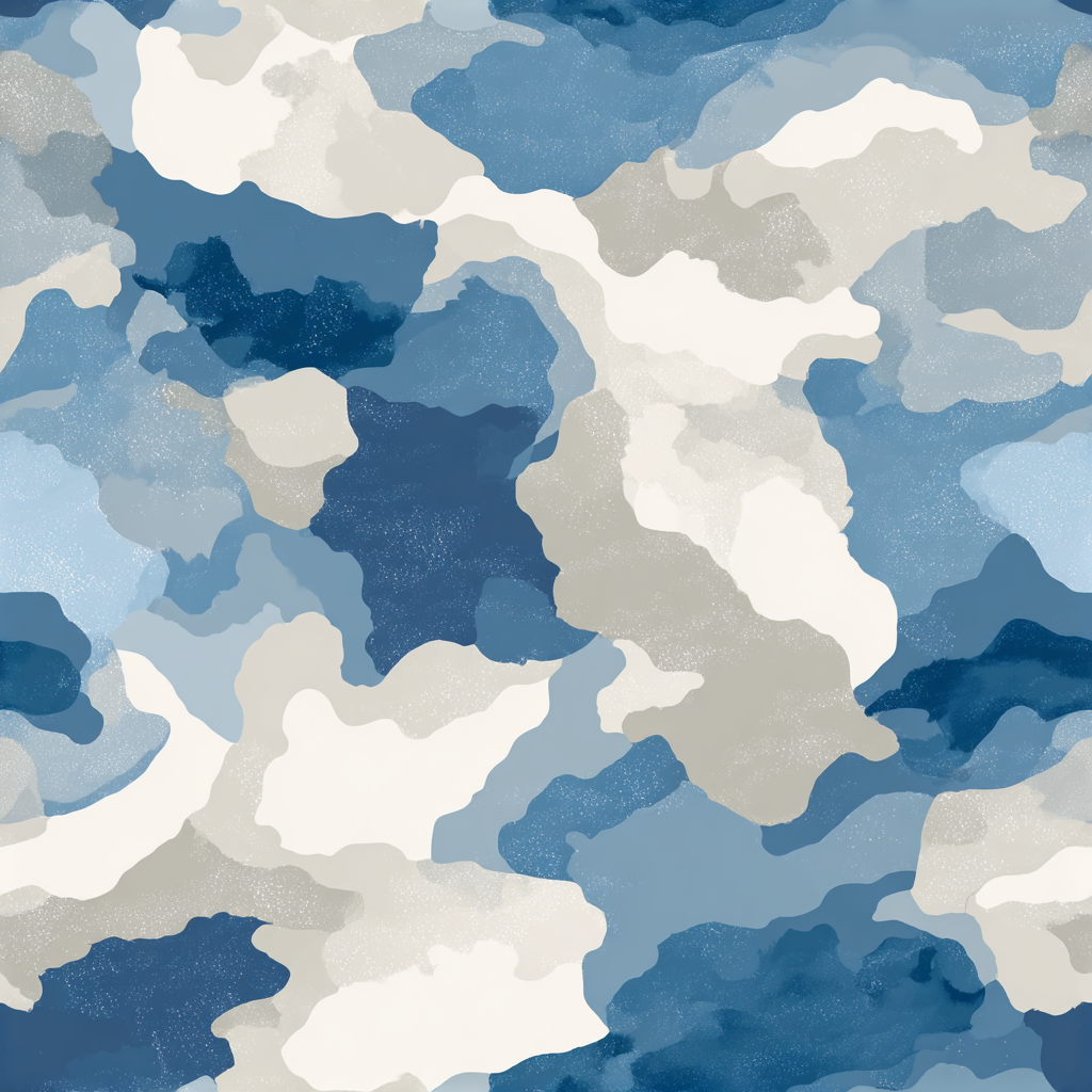 Blue terrain wallpaper with a bluewash camouflage pattern.
