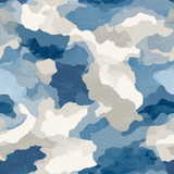 Blue terrain wallpaper with a bluewash camouflage pattern.
