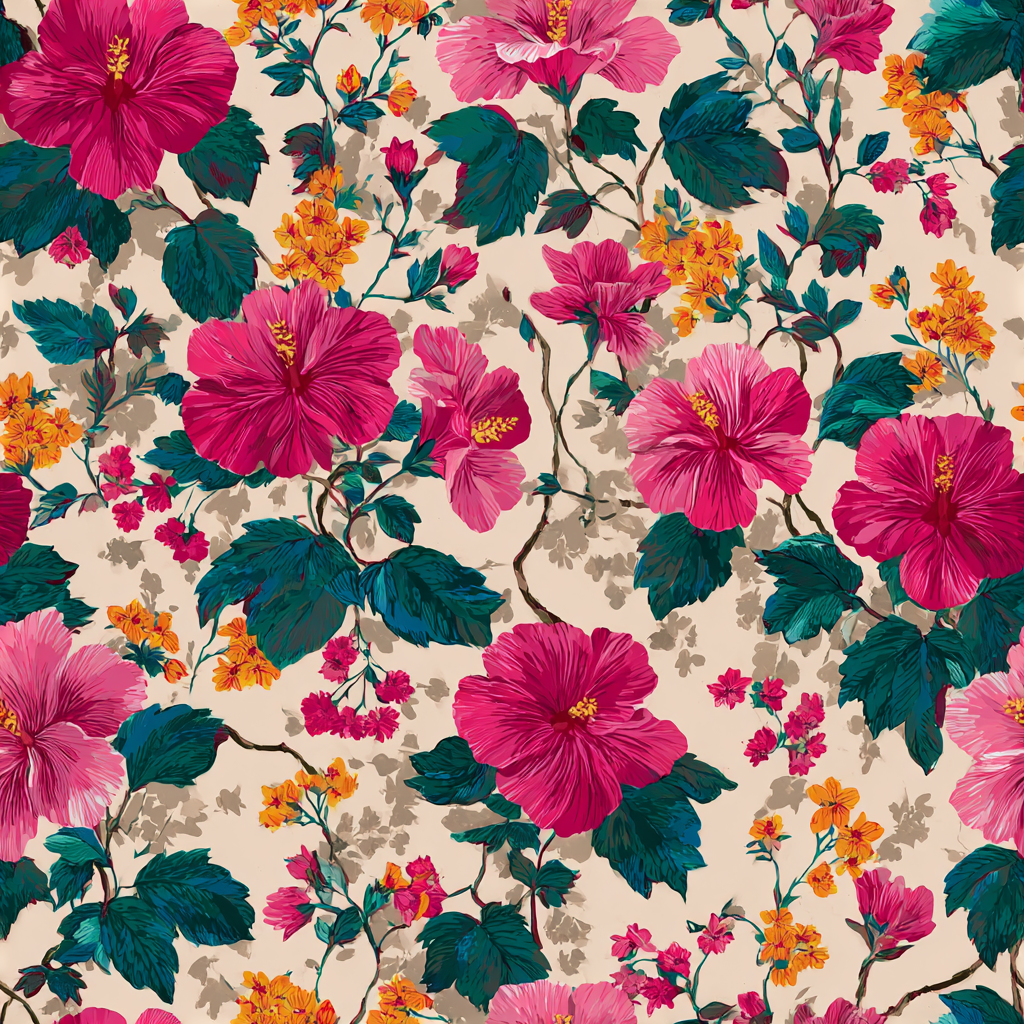 Pacific Hibiscus Pop Wallpaper