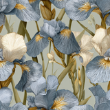 Seraphine Iris Column Wallpaper