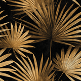 Golden Sirocco Palm Wallpaper with dark background and detailed leaf pattern.