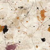 Studio spatter wallpaper with paint splatter pattern and light canvas texture.