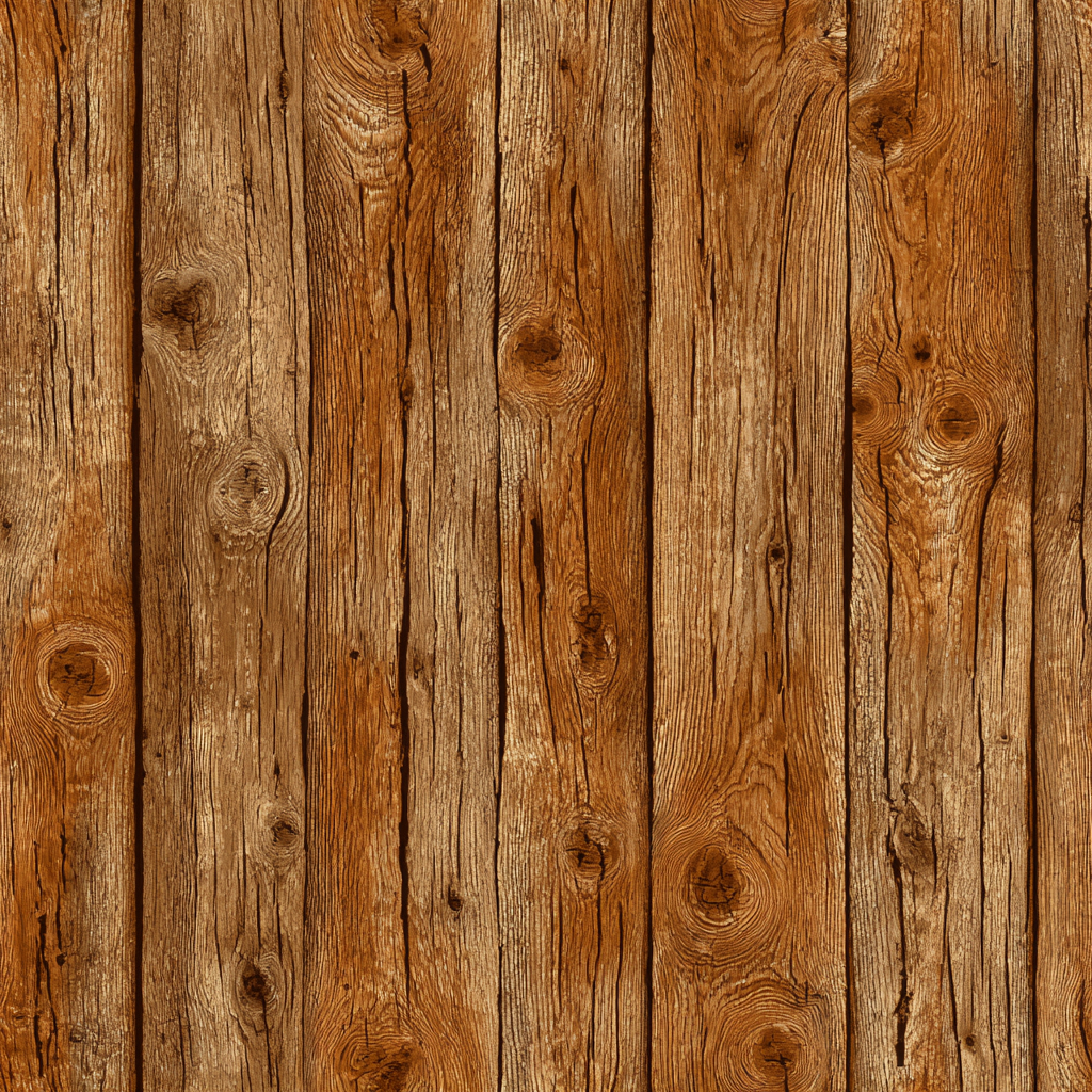 Brown wood plank wallpaper with woodgrain texture.
