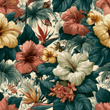 Coraline Hibiscus Pavilion Wallpaper