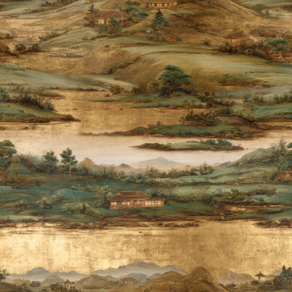 Han River Scroll Wallpaper