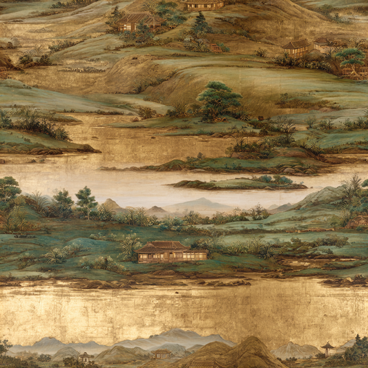 Han River Scroll Wallpaper